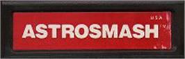 Top of cartridge artwork for Astrosmash on the Mattel Intellivision.
