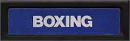 Top of cartridge artwork for Boxing on the Mattel Intellivision.