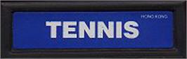 Top of cartridge artwork for Championship Tennis on the Mattel Intellivision.