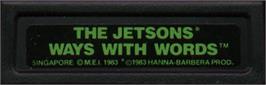 Top of cartridge artwork for Jetsons' Ways With Words, The on the Mattel Intellivision.