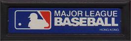 Top of cartridge artwork for Major League Baseball on the Mattel Intellivision.