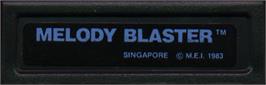 Top of cartridge artwork for Melody Blaster on the Mattel Intellivision.