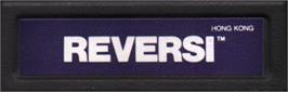 Top of cartridge artwork for Reversi on the Mattel Intellivision.