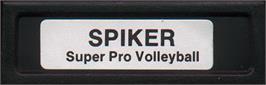 Top of cartridge artwork for Spiker - Super Pro Volleyball on the Mattel Intellivision.