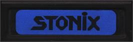 Top of cartridge artwork for Stonix on the Mattel Intellivision.