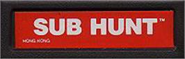 Top of cartridge artwork for Sub Hunt on the Mattel Intellivision.