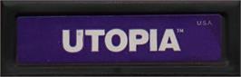 Top of cartridge artwork for Utopia on the Mattel Intellivision.