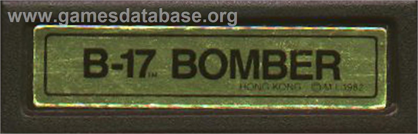 B-17 Bomber - Mattel Intellivision - Artwork - Cartridge Top