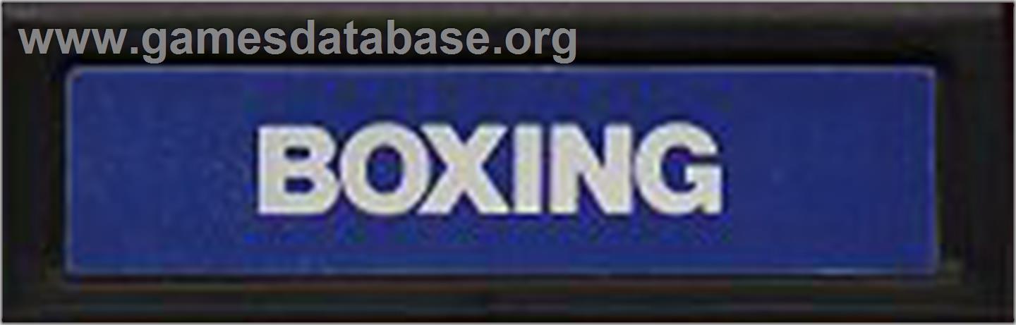 Boxing - Mattel Intellivision - Artwork - Cartridge Top