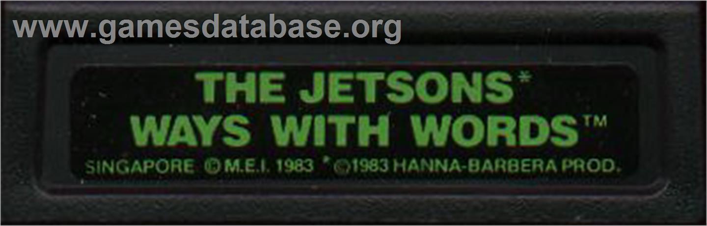 Jetsons' Ways With Words, The - Mattel Intellivision - Artwork - Cartridge Top