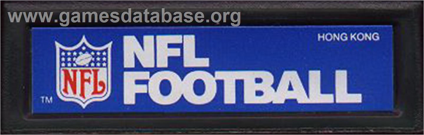 NFL Football - Mattel Intellivision - Artwork - Cartridge Top