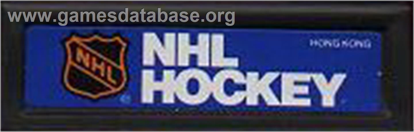 NHL Hockey - Mattel Intellivision - Artwork - Cartridge Top