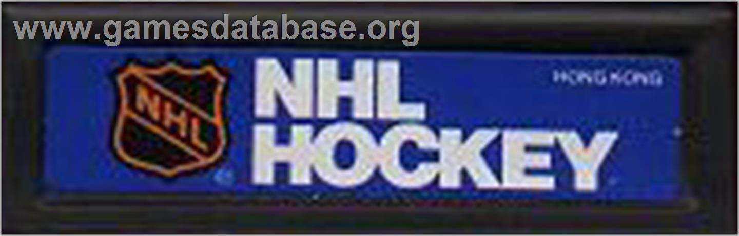 Nhl Hockey - Mattel Intellivision - Artwork - Cartridge Top