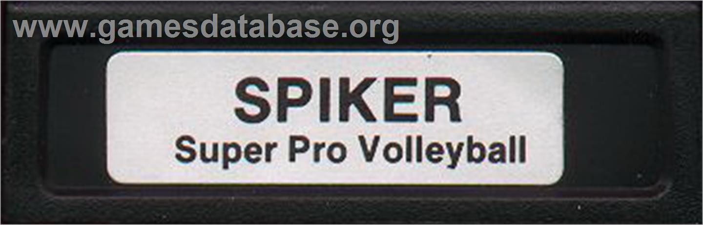 Spiker - Super Pro Volleyball - Mattel Intellivision - Artwork - Cartridge Top