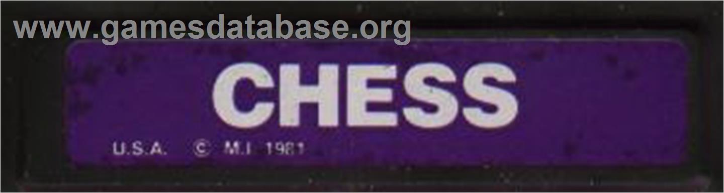 USCF Chess - Mattel Intellivision - Artwork - Cartridge Top
