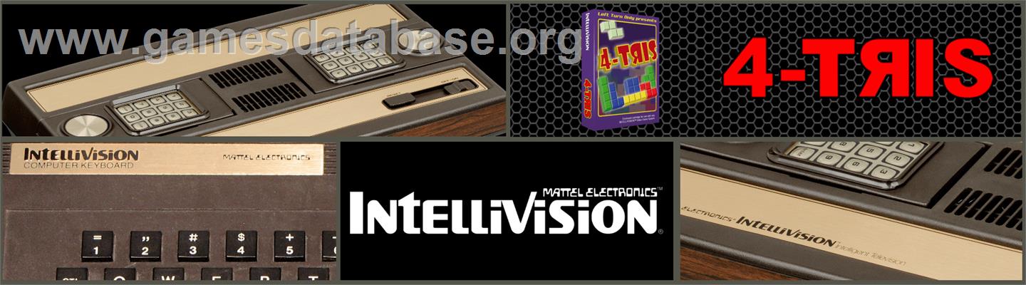 4-TRIS - Mattel Intellivision - Artwork - Marquee