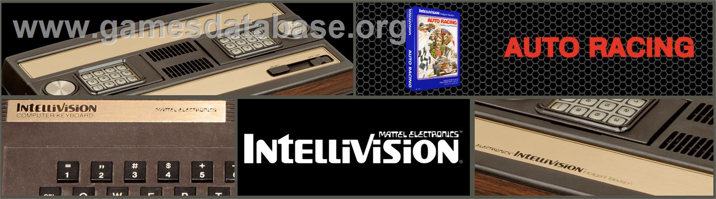 Auto Racing - Mattel Intellivision - Artwork - Marquee