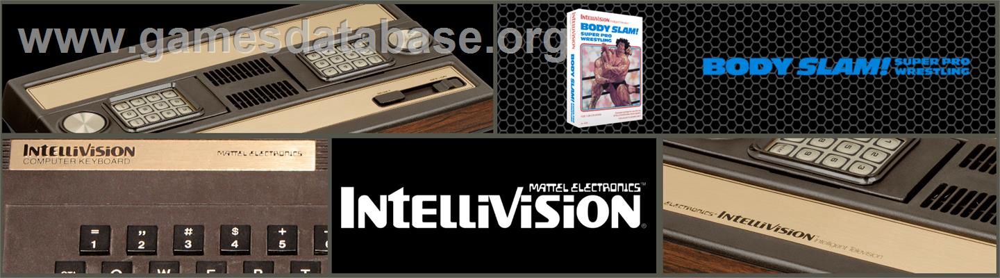 Body Slam: Super Pro Wrestling - Mattel Intellivision - Artwork - Marquee