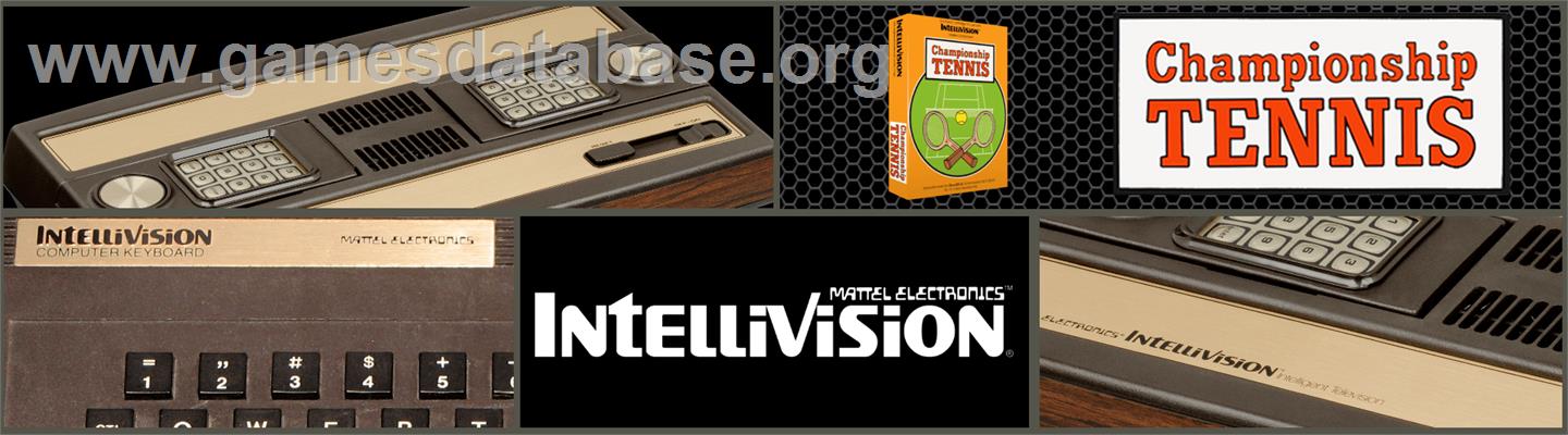Championship Tennis - Mattel Intellivision - Artwork - Marquee