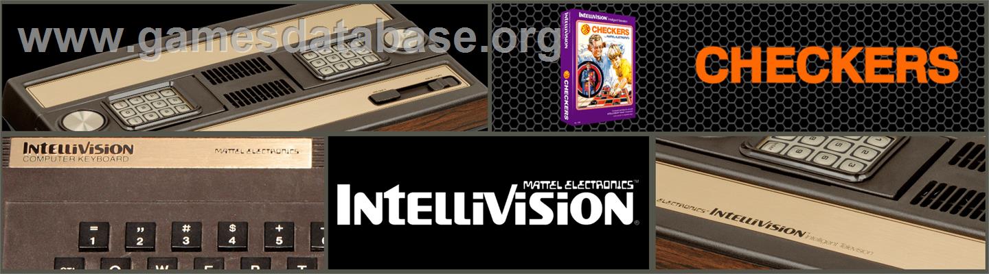 Checkers - Mattel Intellivision - Artwork - Marquee