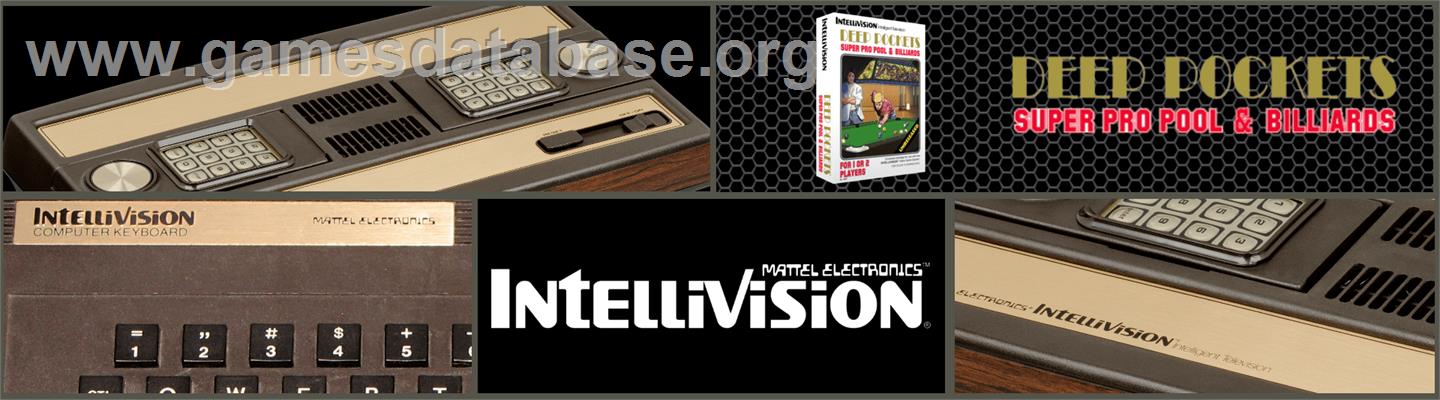 Deep Pockets: Super Pro Pool & Billiards - Mattel Intellivision - Artwork - Marquee