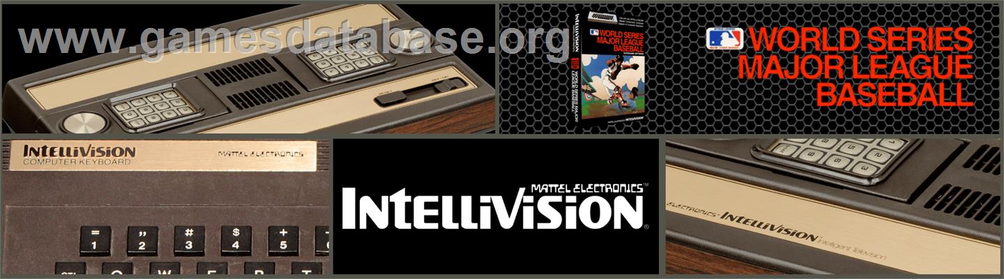 Intellivision World Series Major League Baseball - Mattel Intellivision - Artwork - Marquee