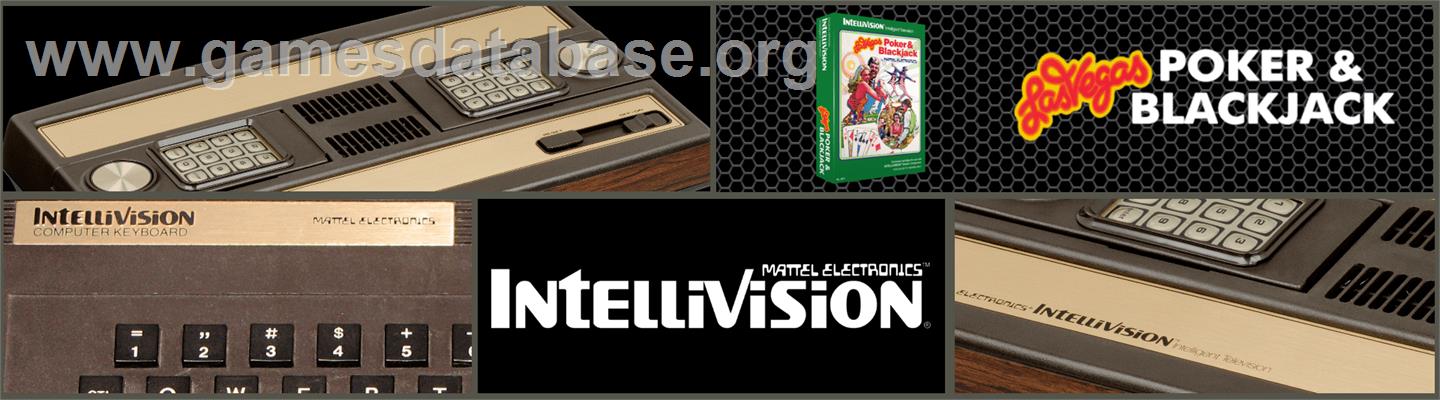 Las Vegas Blackjack and Poker - Mattel Intellivision - Artwork - Marquee