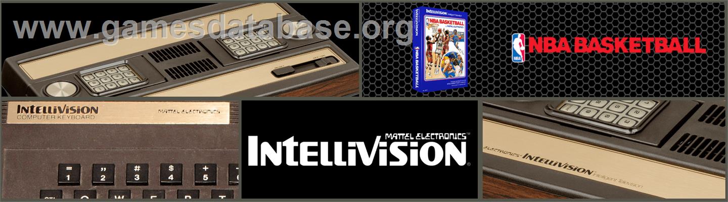 NBA Basketball - Mattel Intellivision - Artwork - Marquee