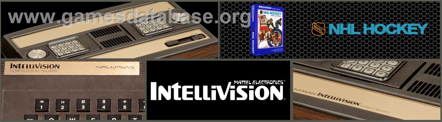 Nhl Hockey - Mattel Intellivision - Artwork - Marquee