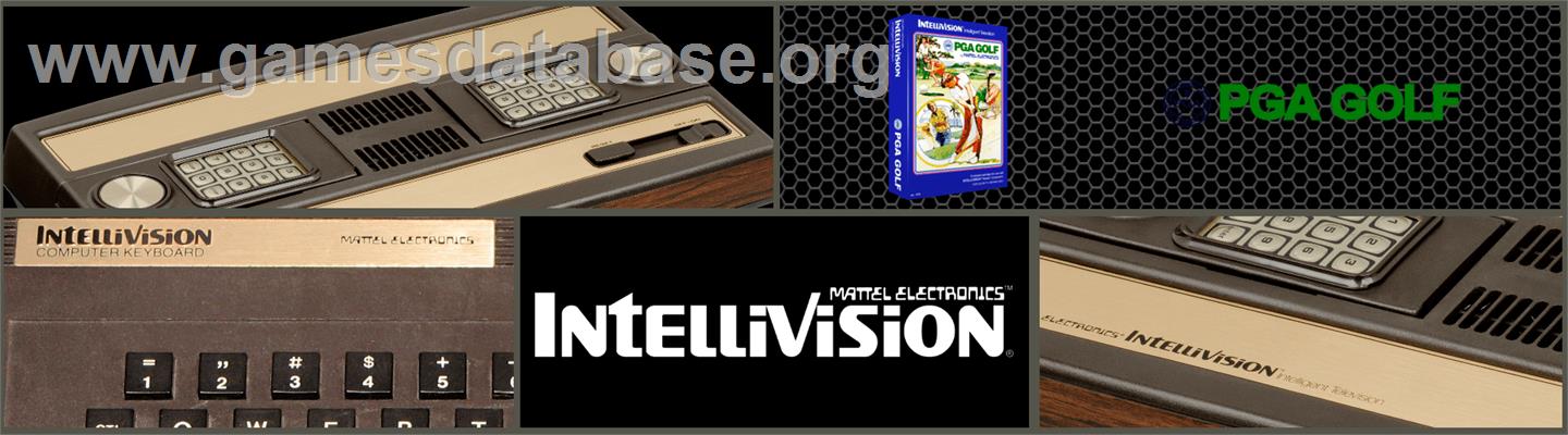 PGA Golf - Mattel Intellivision - Artwork - Marquee