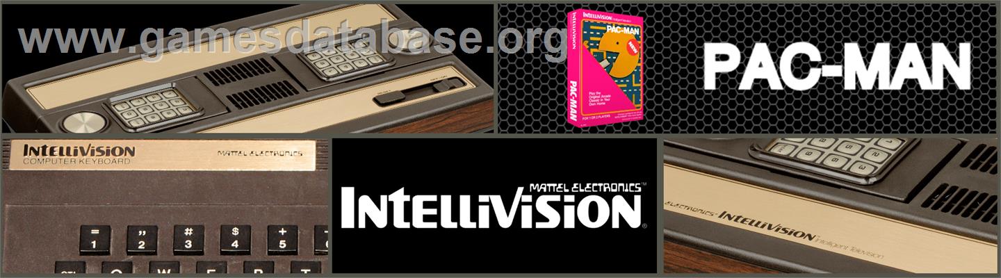 Pac-Man - Mattel Intellivision - Artwork - Marquee