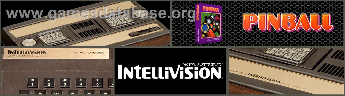 Pinball - Mattel Intellivision - Artwork - Marquee