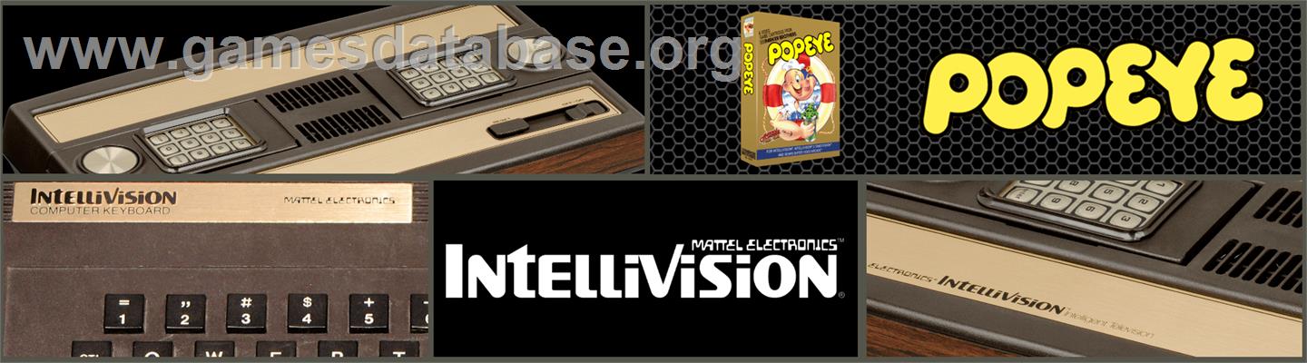 Popeye - Mattel Intellivision - Artwork - Marquee