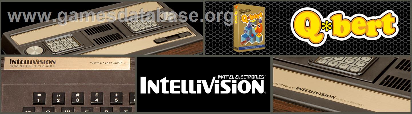 Q*bert - Mattel Intellivision - Artwork - Marquee