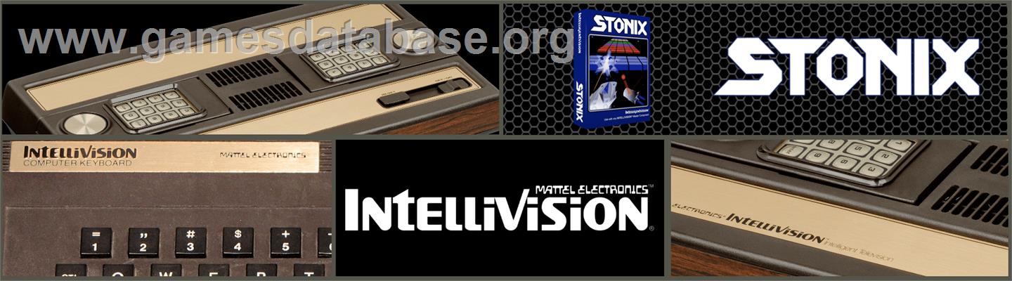 Stonix - Mattel Intellivision - Artwork - Marquee