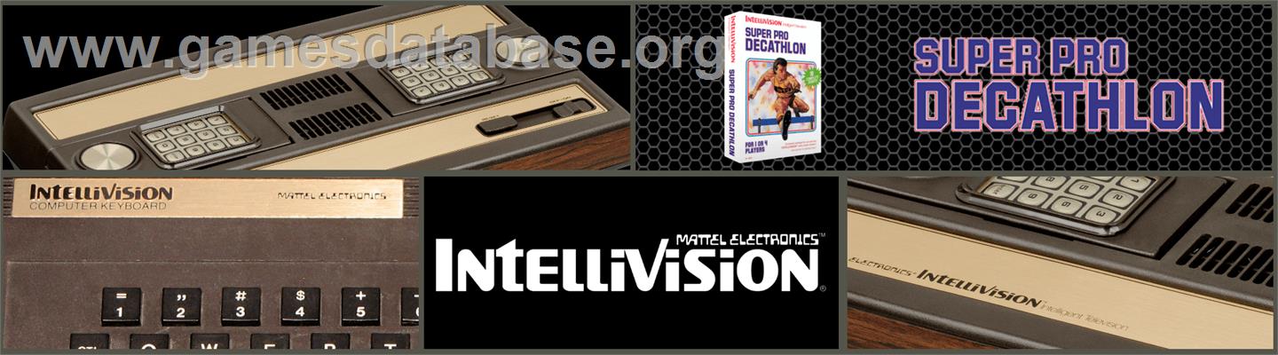 Super Pro Decathlon - Mattel Intellivision - Artwork - Marquee