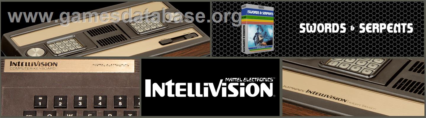 Swords and Serpents - Mattel Intellivision - Artwork - Marquee