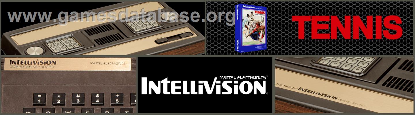 Tennis - Mattel Intellivision - Artwork - Marquee