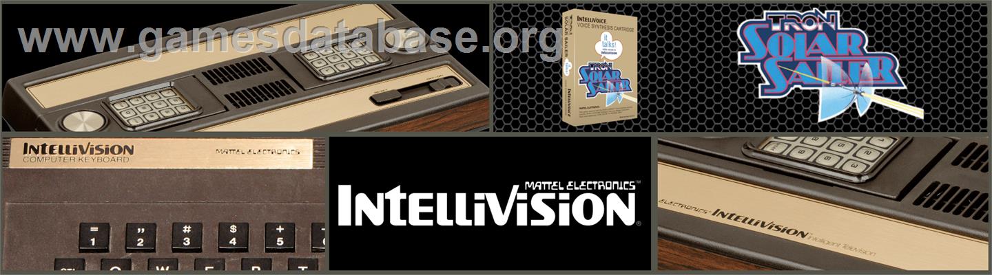 Tron - Solar Sailer - Mattel Intellivision - Artwork - Marquee