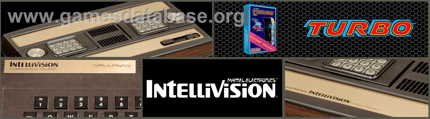 Turbo - Mattel Intellivision - Artwork - Marquee
