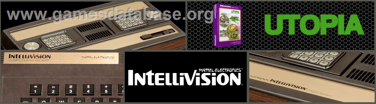 Utopia - Mattel Intellivision - Artwork - Marquee