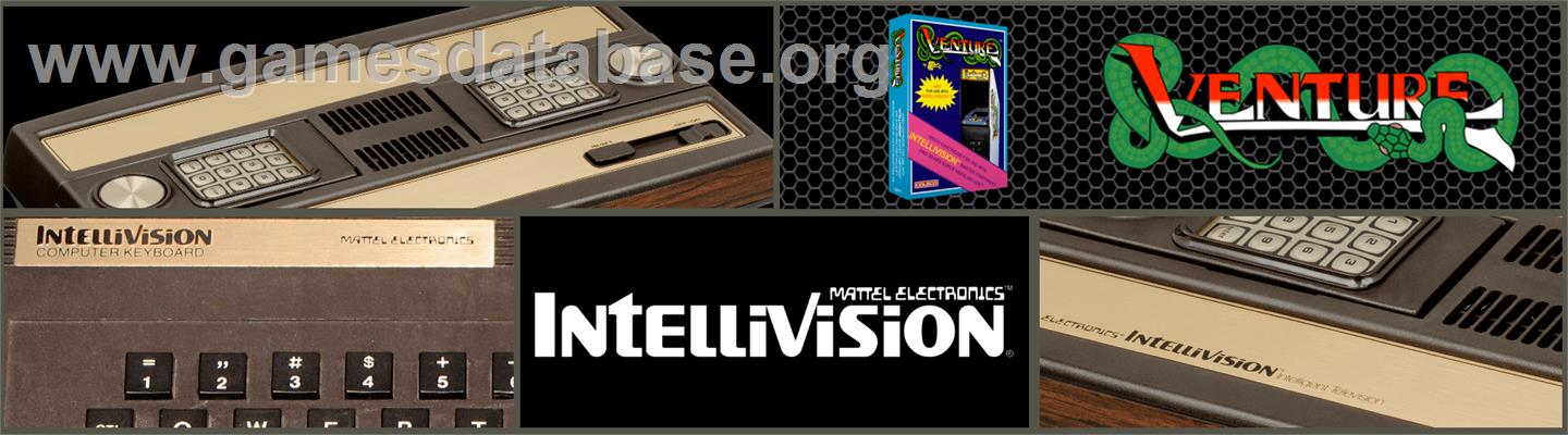Venture - Mattel Intellivision - Artwork - Marquee