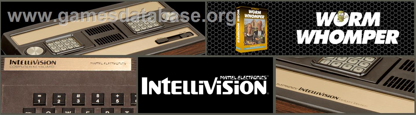 Worm Whomper - Mattel Intellivision - Artwork - Marquee