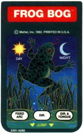 Overlay for Frog Bog on the Mattel Intellivision.