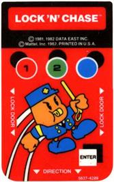 Overlay for Lock 'n' Chase on the Mattel Intellivision.
