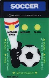 Overlay for Nasl Soccer on the Mattel Intellivision.