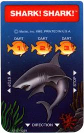 Overlay for Shark! Shark! on the Mattel Intellivision.
