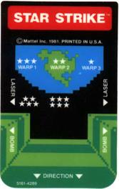 Overlay for Star Strike on the Mattel Intellivision.