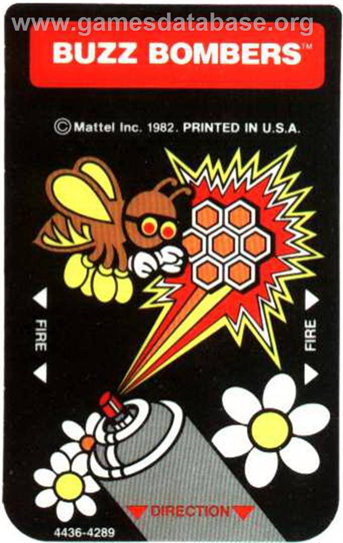 Buzz Bombers - Mattel Intellivision - Artwork - Overlay