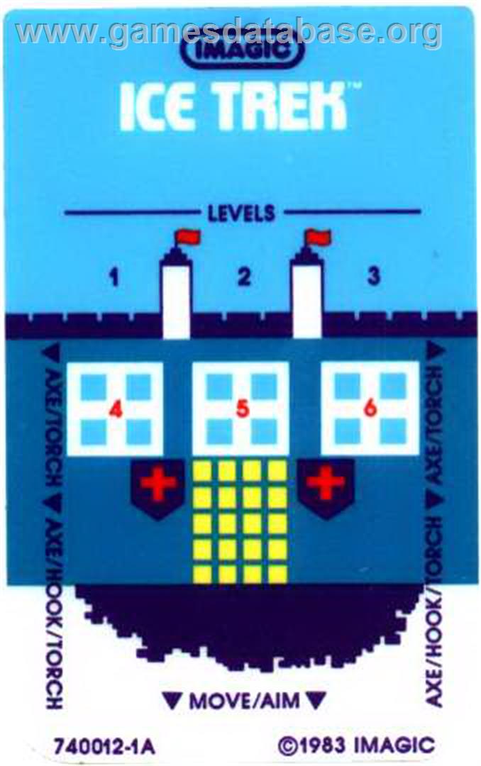 Ice Trek - Mattel Intellivision - Artwork - Overlay